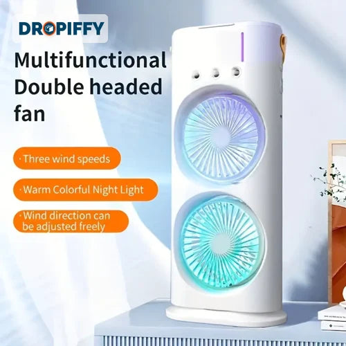 4000mAh Double Ended Spray Fan, Dual Air Fan Rotating With Remote Control
