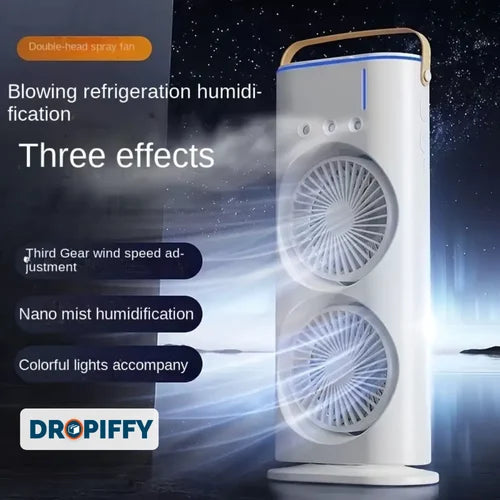 4000mAh Double Ended Spray Fan, Dual Air Fan Rotating With Remote Control